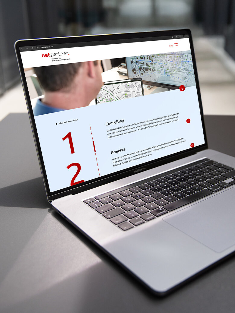 Visionaer Referenz: netpartner Website